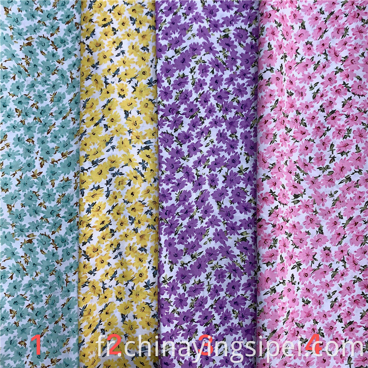 Stock Lot Plain Custom Floral Floral Digital Cotton 100% cottontextile Tissu pour vêtement